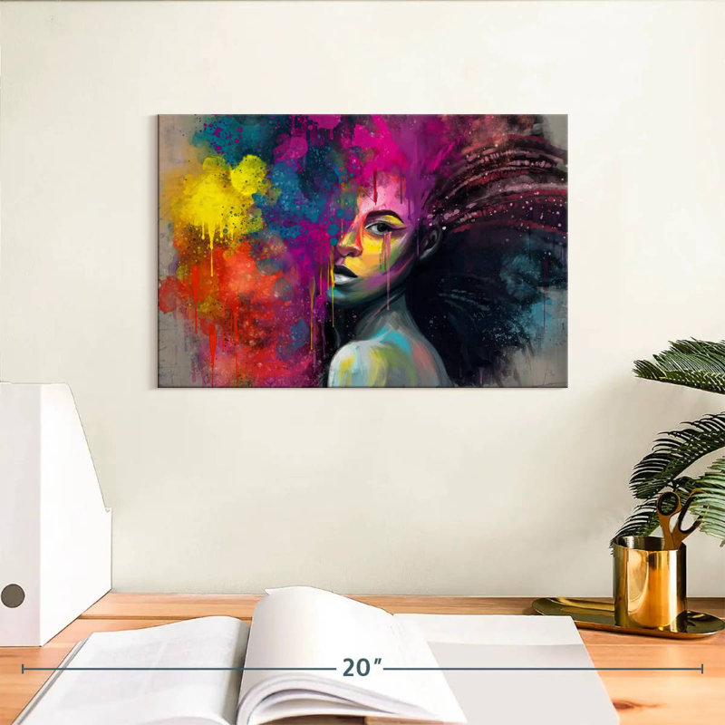 Leisha African Vibrance, H 8 po x l 12 po