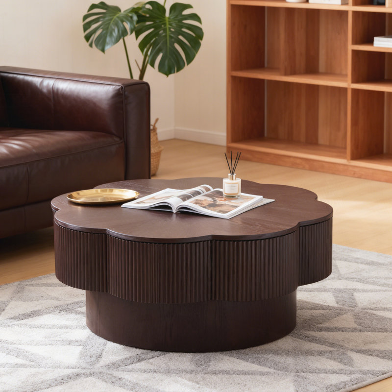 Table basse 31,50 ", Marron foncé