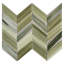 2 po. x 5 po Carreau de mosaïque en verre à chevrons striés-107179531