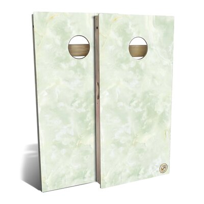 2' X 4' Green Marble Cornhole Board Set With Hole Lights -  Skip's Garage, CHSLKWYCH4-001-4-6