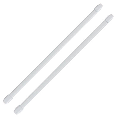 Café Rod Aluminum Adjustable Single Curtain Rod