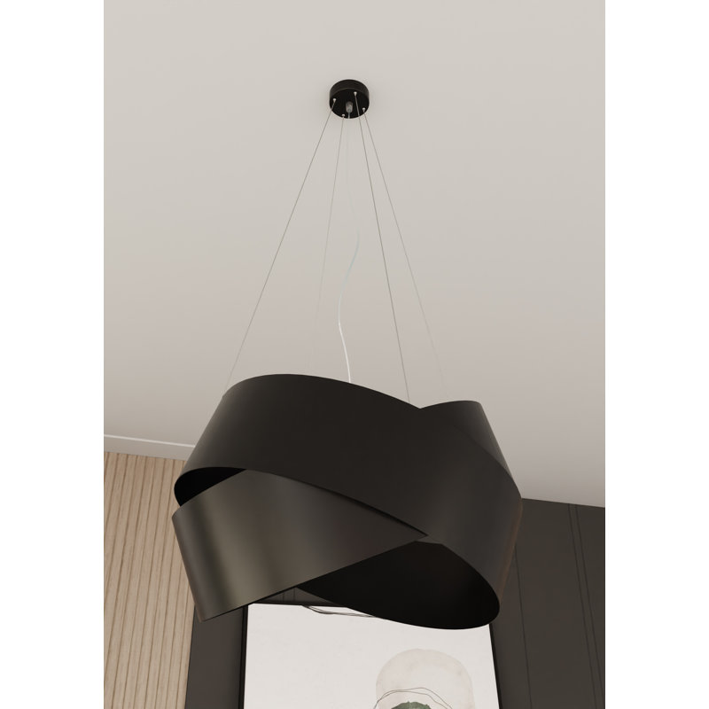 Oldsmar 3 - Light Geometric Pendant, Black