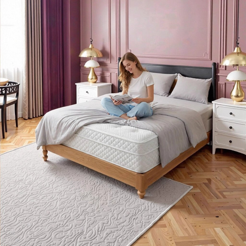 12 Inch King Hybrid Mattress - Memory Foam & Pocket Spring Bed with Euro Top, Medium Firm Comfort for Spine Support, Quiet & Breathable