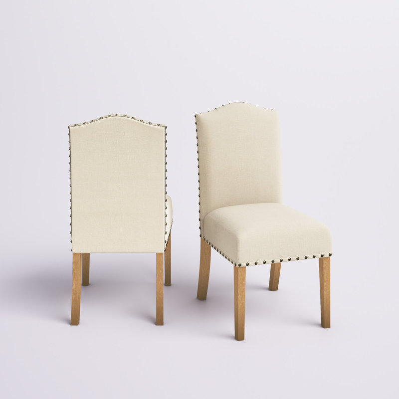 20'' H Upholstered Side Chair, Tan, 1