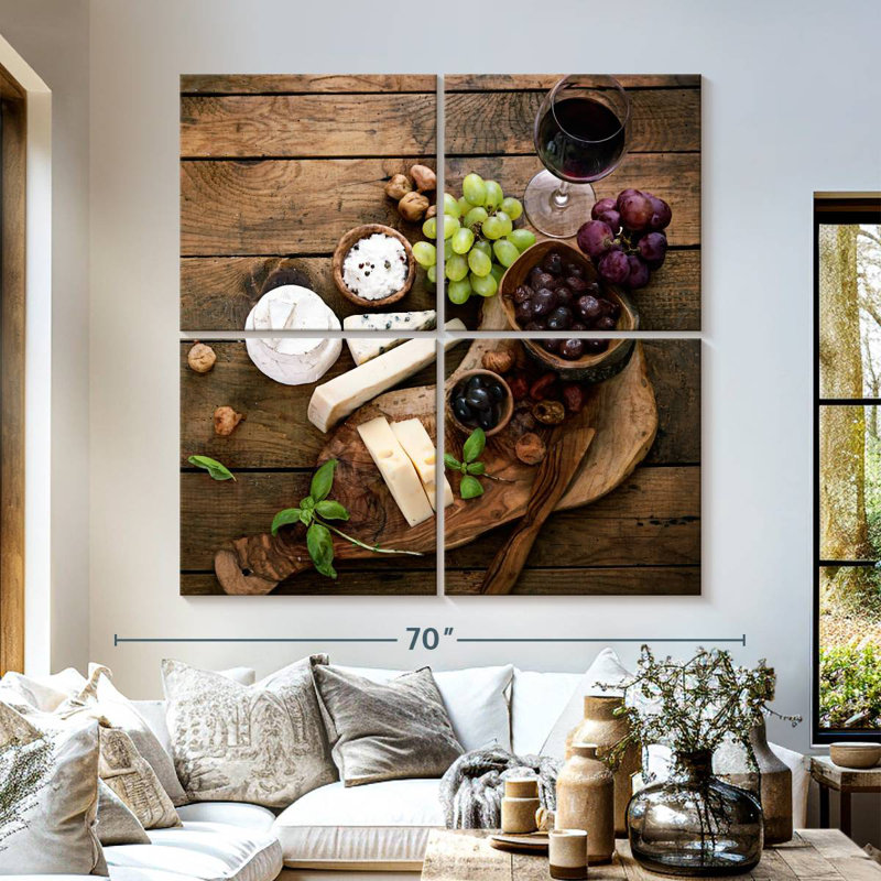 Raisins et fromages Yarlin, H 57 po x l 57 po