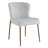 Ayjai Upholstered Full Back Side Chair in Gray