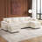 Upholstered U-Shaped Sectional Sofa With Double Chaise-1991535107