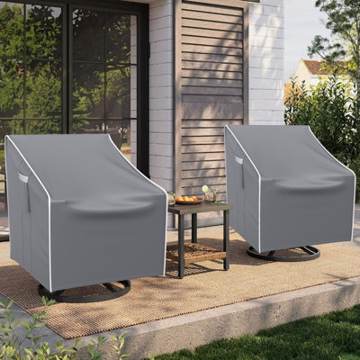 Waterproof Patio Swivel Chair Covers 2 Pack