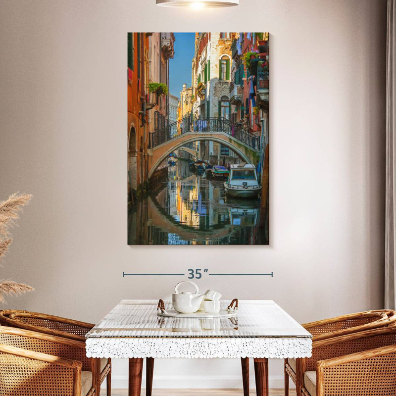 Canaux latéraux de Venise, H 51 po x l 34 po