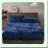 Luxury Velvet Queen Fitted Sheet - Super Soft Cozy Bottom Sheet with Deep Pocket - Fall Winter Spring Bedding - Navy Blue - 1 Pack