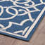 Tapis bleu / blanc Ryne-77423694
