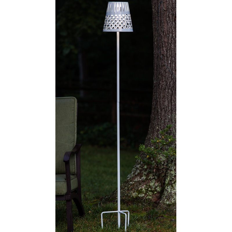 Fresh White Solar Powered Metal Pathway Light