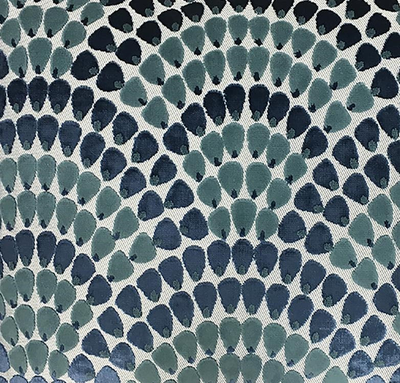 Cut Velvet | Lennix Fabric_LENNIX, Ocean