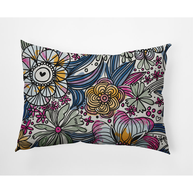 Coussin lombaire intérieur / extérieur Flower Melange, Orchidée