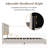 Boucle Bed Frame,Upholstered Bed Frame With Headboard, Surface Cover Soft Cloud Bed Frame Easy Assembly, No Box Spring Required-1804579944-1804579949