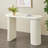 Console ovale en métal Cole and Grey