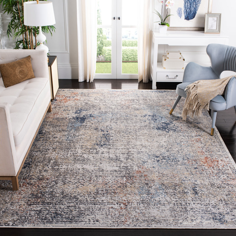 Tapis gris clair Adal, Rectangle de 5 pi x 8 pi