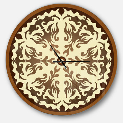 Orienta Chocolate Mandala - Modern wall clock