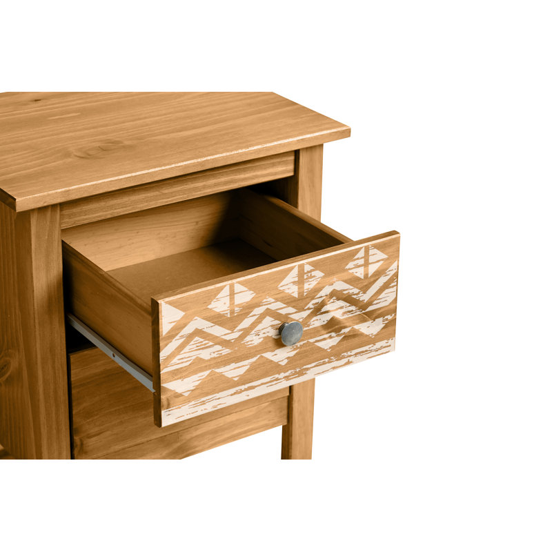 Mcginn 46cm W Solid Wood Bedside Table