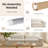 Modern Oversized 114-inch Corduroy Lazy Cloud Compression Sofa with Pillow Armrest Design-1150695727
