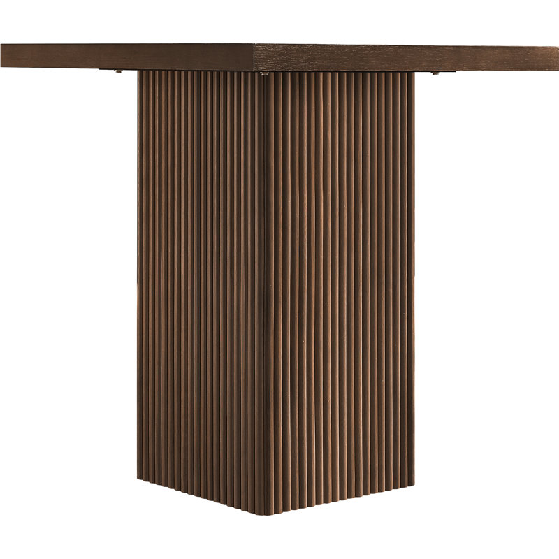 Table en chêne Belinda, Brun, 36"