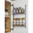 3" Deep Door Mounted Tray System Kit in Polished Chrome