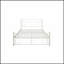 Lit en métal robuste avec structure durable et design moderne et élégant pour un sommeil confortable et élégant