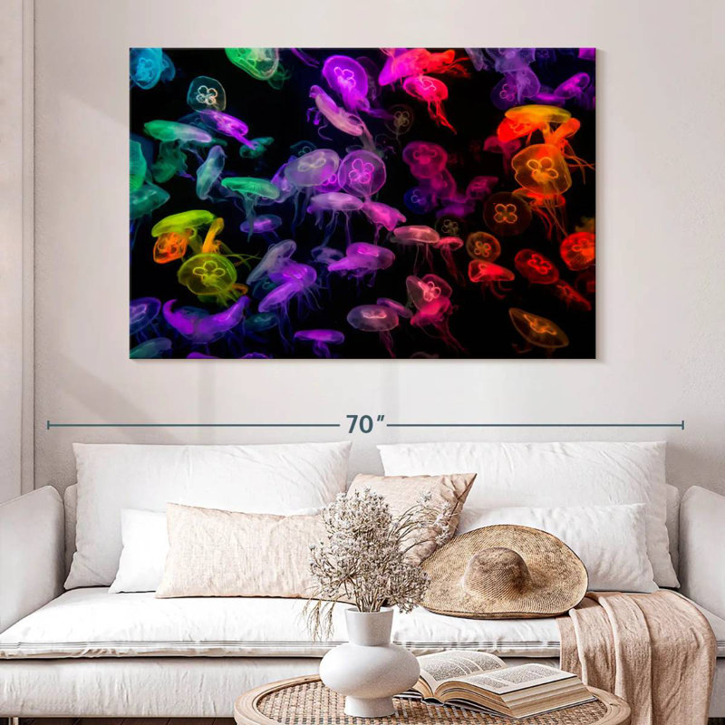 Brampt Colorful Jellyfish, 8" H x 12" W