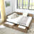 Queen Size Storage Upholstered Tufted Bed Frame, Sofa Bed Frame With Comfortable Backrest And Armrests, Queen Size Bed For Bedroom, Living Room,Velvet(85.5''*64.5''*29.5'')-1212791103