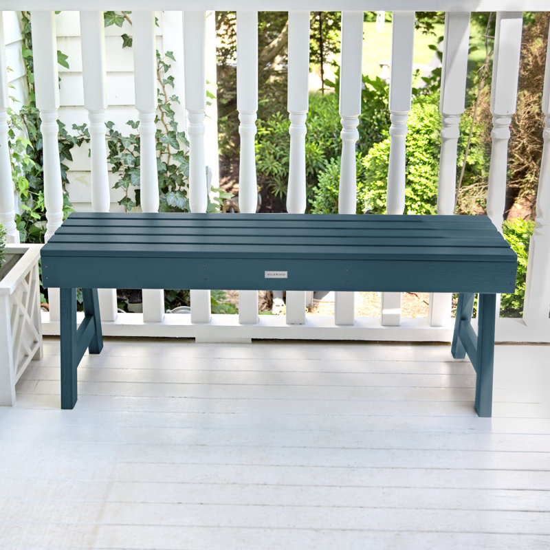 Banc de pique-nique en plastique Midwest, Bleu Nantucket