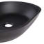 Brayden Studio Athreya 570mm L x 360mm W Black Ceramic Oval Sink with Overflow