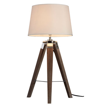 Antioch Solid Wood Tripod Lamp