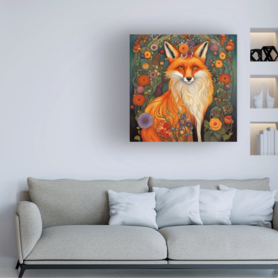 Art sur toile renard roux, Tina Lavoie, Shangri-La