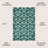 Mashawna Blocks Modern Geometric Green/White Rug-13066335