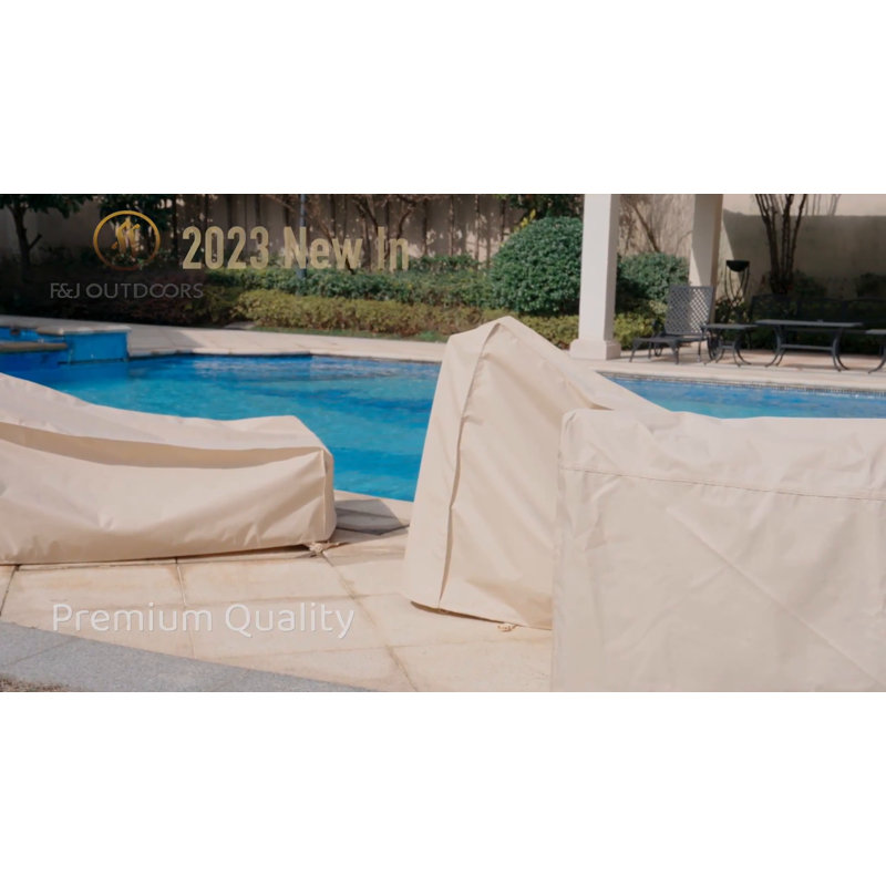 Gray Waterproof Outdoor Patio Rectangular Table Cover, 62" Wide