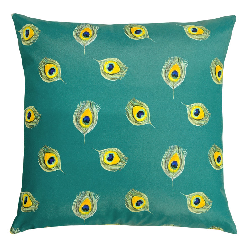 Indoor / Outdoor Square Cushion, Blush, 43cm H x 43cm W