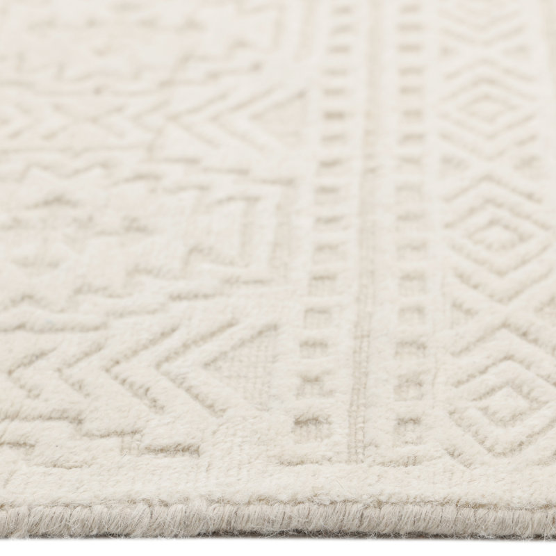Fallkirk, Handmade Area Rug - 3' 0'' X 5' 0'', Rectangle 5' x 8', Ivory