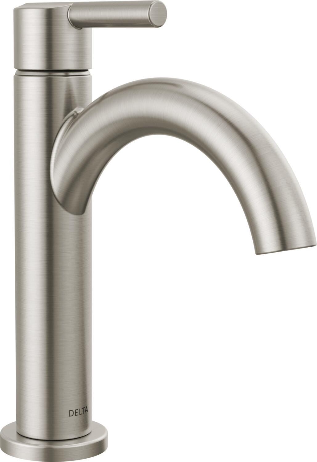 Nicoli Single-Handle Bathroom Faucet with Drain, Stainless
