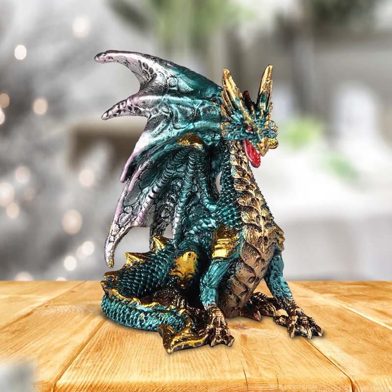 Jenan 3.75"W Blue Dragon Figurine Unique Gifts