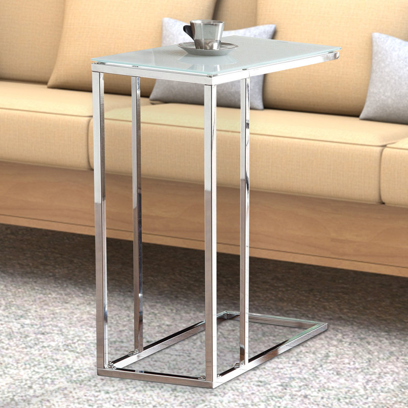Yestin Glass Top End Table