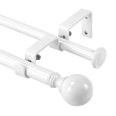 Lipsey Adjustable 0.63'' Double Curtain Rod