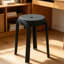 46cm H Upholstered Back Side Chair in Black