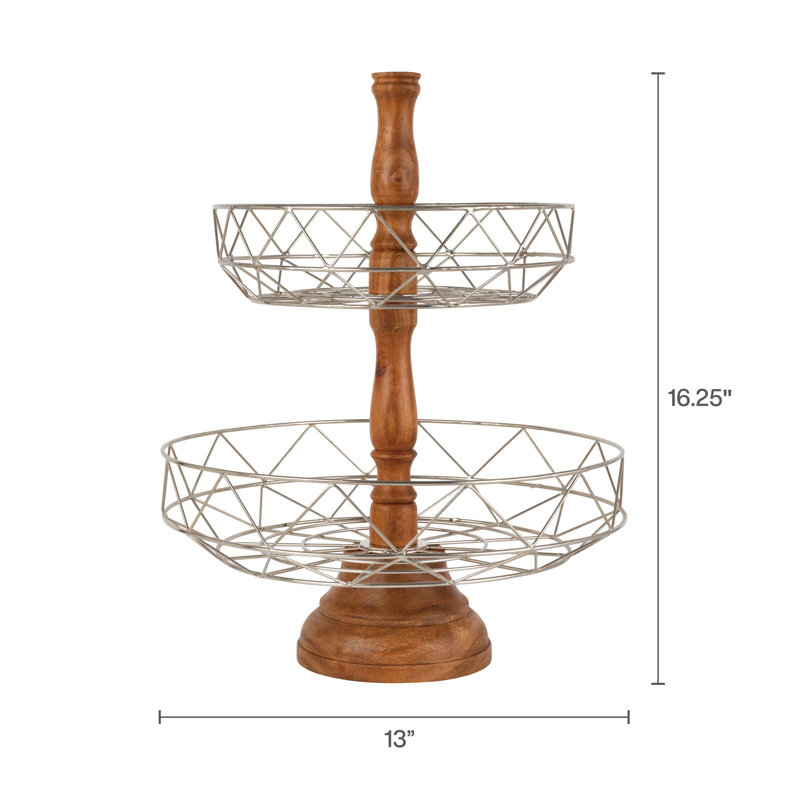 Mikasa Gourmet Basics Sidney 2 Tier Basket