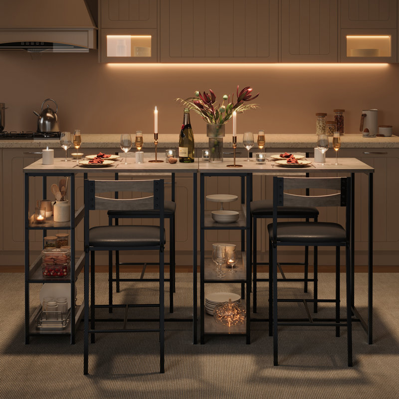 Dining Set, Black, Black, Gray, Black