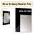 Black White Contemplative Abstraction II - Waves Unique Wall Mirror, Modern Mirror, Printed Metal Art-1325640040