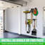 Organisateur de garage mural GoSports - Support de rangement réglable pour outils de jardin et d'atelier