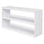 Lit mezzanine double bas avec cabinet, tablettes et bureau portatif à roulettes, lit multifonctionnel-611202892