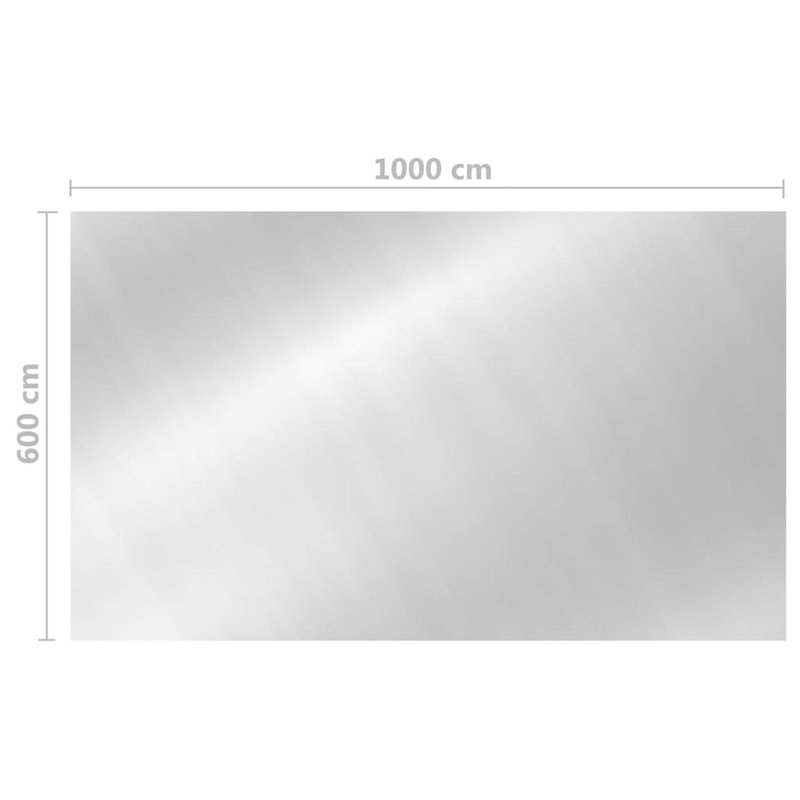 Aadon Symple Stuff Rectangular Pool Cover 1000X600 Cm PE
