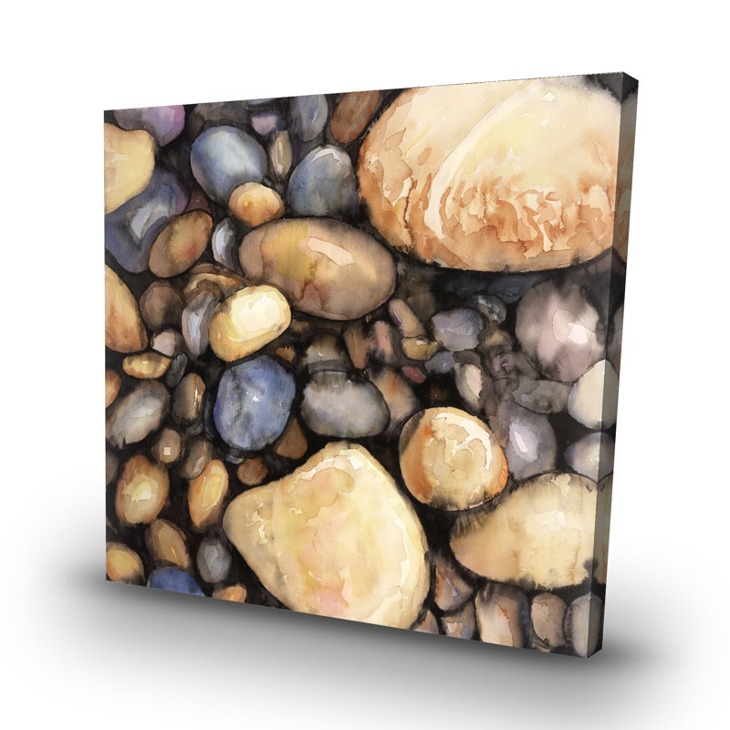 Small pebbles - 32"x32" art on canvas