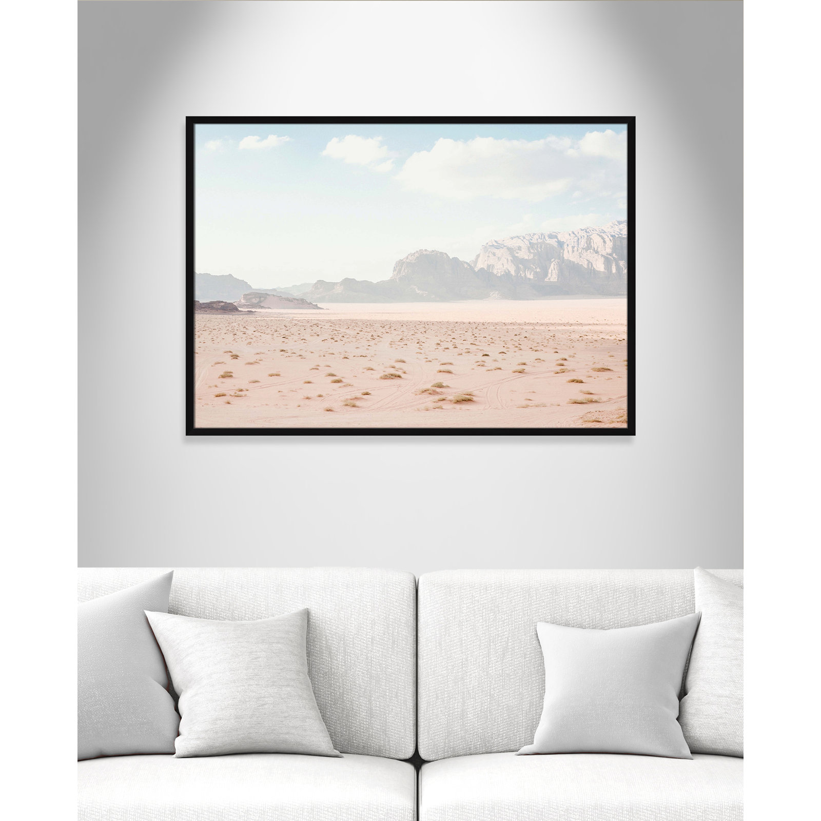 Tire Tracks "Tire Tracks" Print, 41.5" W x 29.5" H, Satin Black Framed